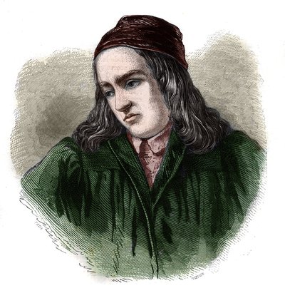 Porträtt av Teodorico (Theodore Theodoric) av Niem (eller Nieheim) (1345-1418) tysk historiker. av Unknown artist