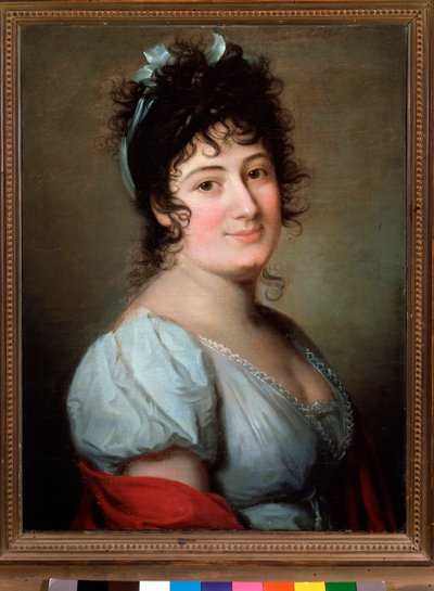 Porträtt av Teresa Bertinotti Radicati (1776-1854) italiensk sångerska Anonym målning. 1800-talet. Bologna, civilt bibliografiskt museum av Unknown artist