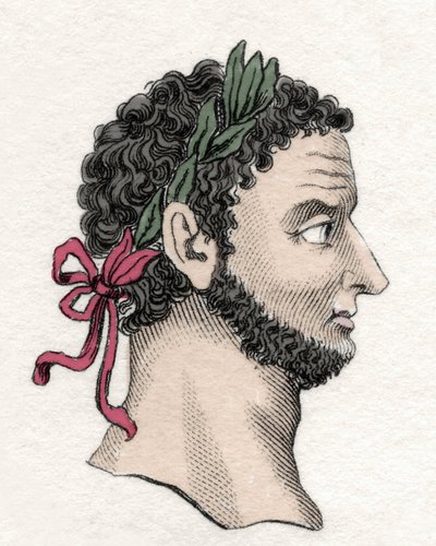 Porträtt av den romerske kejsaren Caracalla (188-217) av Unknown artist