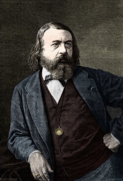 Porträtt av Theophile Gautier (1811-1872), fransk författare. av Unknown artist
