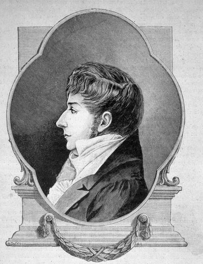 Porträtt av Tom Souville, Calaisian kapare (1777 - 1839) - i "" Les Contemporains "", n.d. sent 1800-tal. av Unknown artist