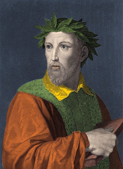 Porträtt av Torquato Tasso, kallad Mupe (1544 - 1595) italiensk poet av Unknown artist