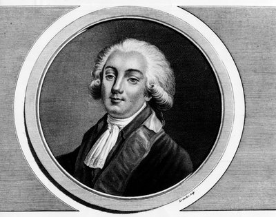 Porträtt av Trophy-Gerard, Earl of Lally, Baron of Tollendal, sedan markis av Lally-Tollendal, mer känd som Gerard de Lally Tollendal (1751-1830), deputerad i Genreralstaterna 1789. Gravyr i "" Komplett samling av historiska målningar av av Unknown artist