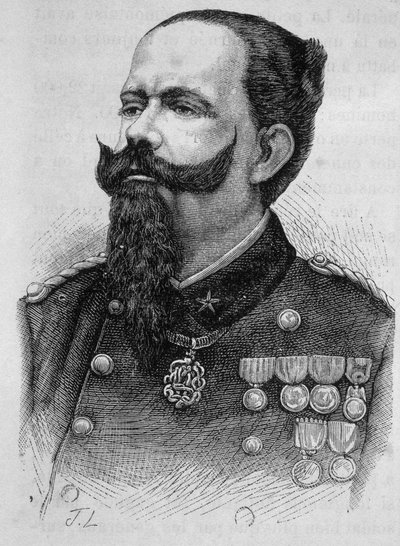 Porträtt av Victor Emmanuel II (Victor-Emmanuel) (Vittorio Emanuele) (1820-1878). av Unknown artist