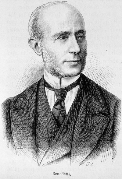 Porträtt av Vincent Benedetti, fransk diplomat (1817 - 1900) av Unknown artist