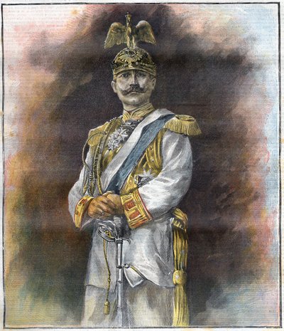 Porträtt av Vilhelm II (1859 - 1941). av Unknown artist