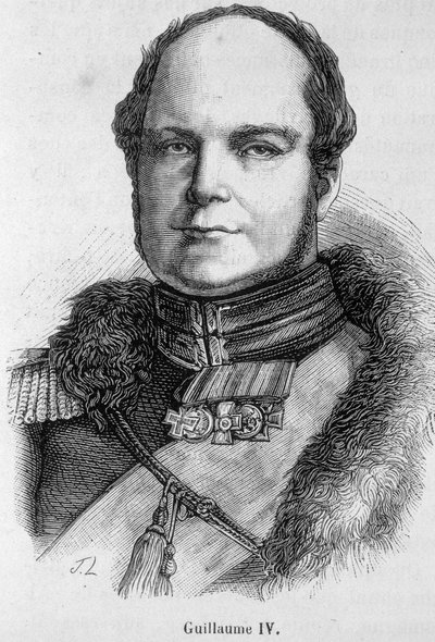 Porträtt av William IV (1765 - 1837), kung av England och Irland av Unknown artist