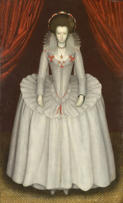 Porträtt av en kvinna, förmodligen Ann Finch, Lady Twysden (1574-1638) av Unknown artist