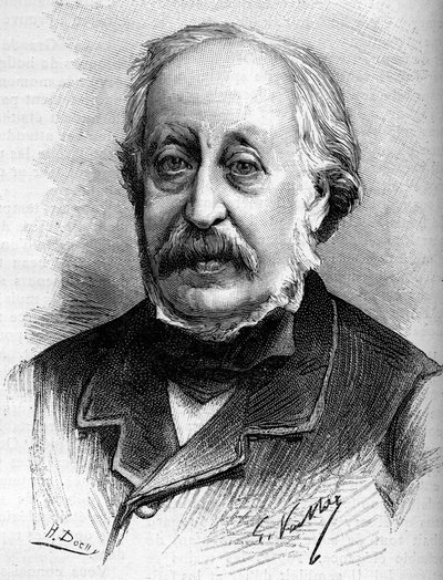Porträtt av pianistkompositören Stephen Heller (1813-1888). av Unknown artist
