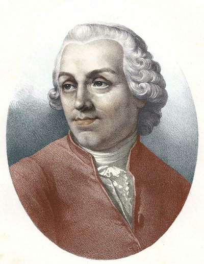 Porträtt av Abbe Etienne Bonnot de Condillac (1715 - 1780) fransk filosof. av Unknown artist