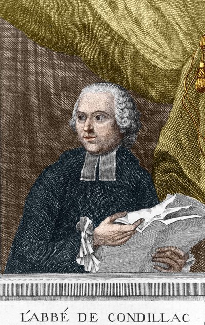 Porträtt av Abbe Etienne Bonnot de Condillac (1715 - 1780) fransk filosof av Unknown artist