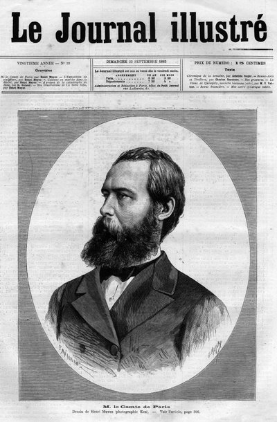 Porträtt av greven av Paris (1838 - 1894) (Louis Philippe d
