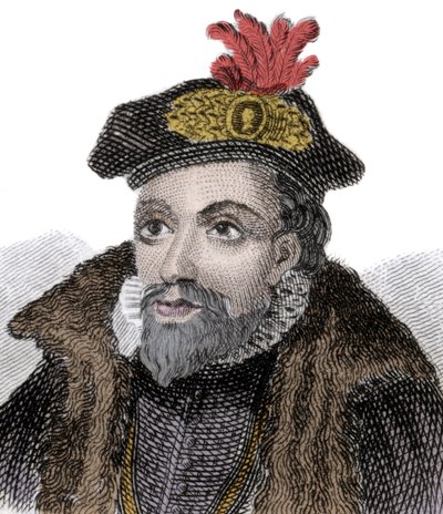 Porträtt av hertigen av Northumberland John Dudley (1501-1553) (John Dudley av Unknown artist