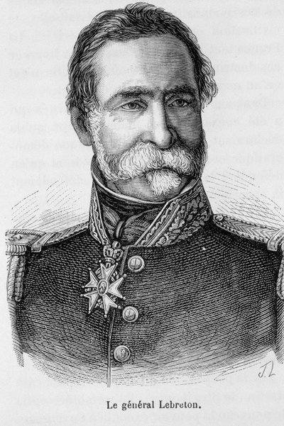 Porträtt av den franske generalen Lebreton. av Unknown artist