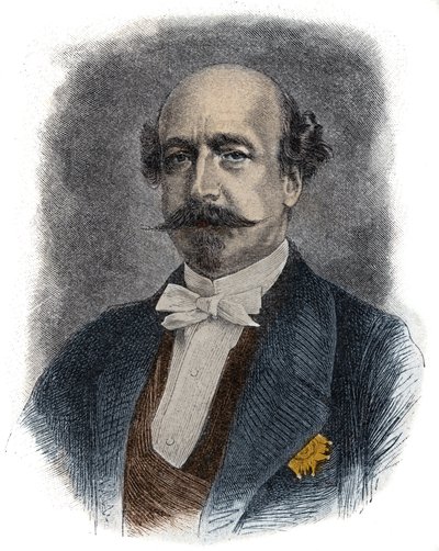 Porträtt av den franske finansmannen och politikern Charles de Morny dit Comte de Morny (eller hertig) (1811-1865) halvbror till Napoleon III av Unknown artist