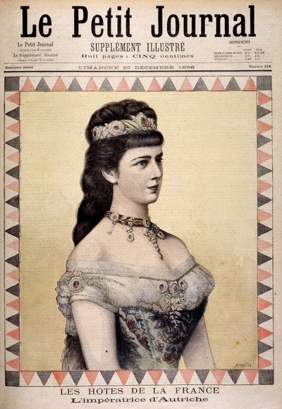 Porträtt av kejsarinnan Elisabeth av Österrike (Sissi) av Unknown artist