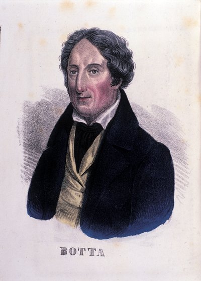 Porträtt av den italienske läkaren och politikern Carlo Botta (1766-1837). av Unknown artist