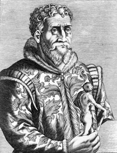 Porträtt av den italienske målaren Michelangelo Buonarroti av Unknown artist