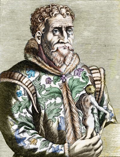 Porträtt av den italienske målaren Michelangelo Buonarroti av Unknown artist