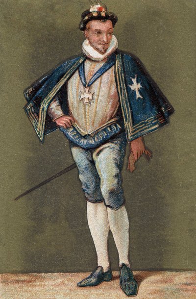 Porträtt av kungen av Frankrike Henrik III (1551 - 1589). av Unknown artist