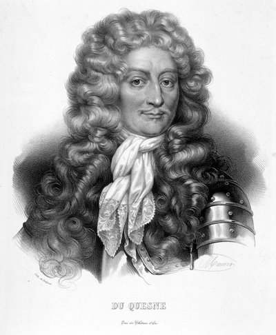 Porträtt av markisen Abraham Duquesne, fransk sjöman (1610-1688) av Unknown artist
