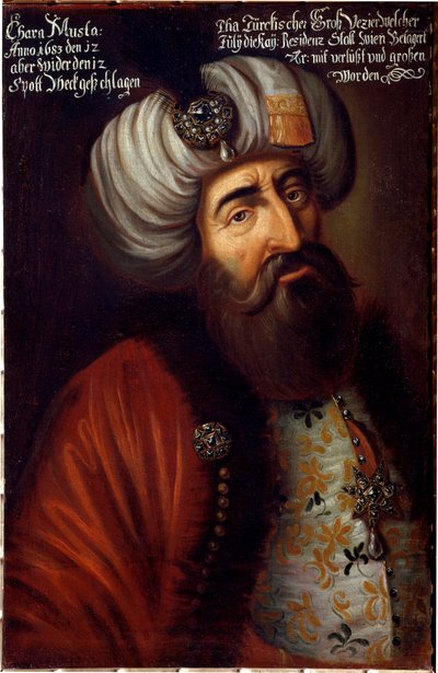 Porträtt av den osmanska soldaten Pasha Kara Mustafa från Merzifon av Unknown artist
