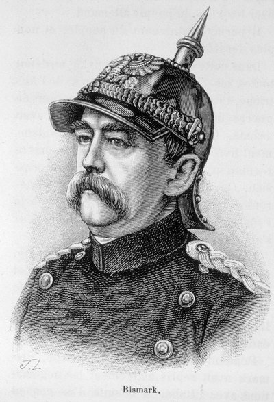 Porträtt av prinsen av Bismarck (1815 - 1898) av Unknown artist