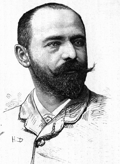 Porträtt av den dramatiske författaren Alfred Hennequin (1842-1887). av Unknown artist