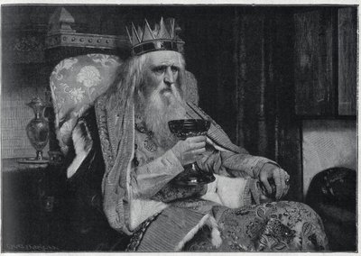 Porträtt av kungen av Thule från Van der Ouderaas målning. Gravyr i ""Le sun-du-dimanche"" av Unknown artist