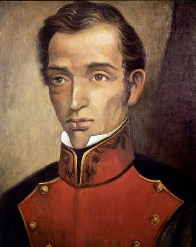 Porträtt av politikern Francisco Garcia Salinas (1786-1841) Anonym målning - 1800-talets Mexico City, National Historical Museum, Chateau de Chapultepec av Unknown artist