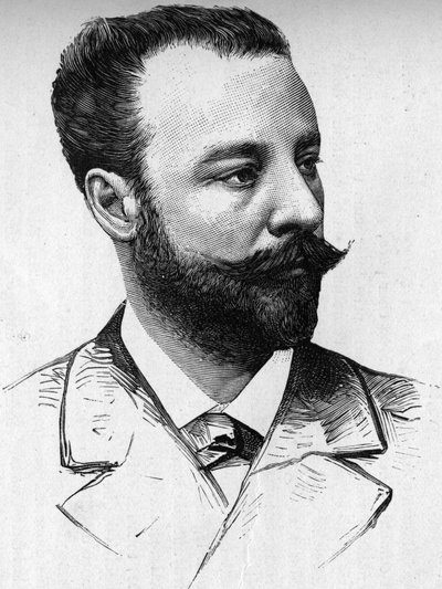 Porträtt av författaren Albert Duruy, död 1887. av Unknown artist