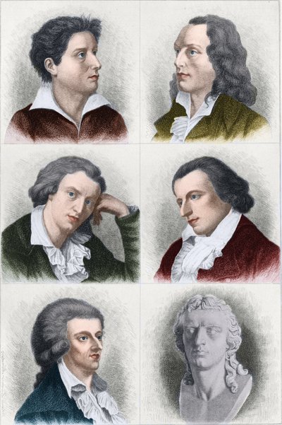 Porträtt av Friedrich von Schiller (1759-1805), tysk poet och författare. av Unknown artist