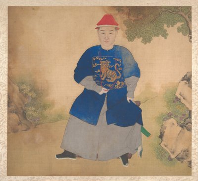 Porträtt av familjemedlemmar, mitten av 1800-talet (album med nitton blad; bläck och färg på siden) av Unknown Artist