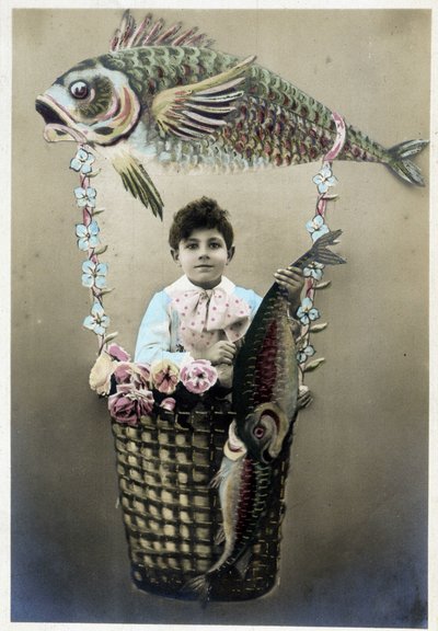 Vykort från 1 april, början av 1900-talet av Unknown Artist