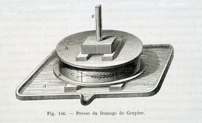 Gruyere press - i "" The wonders of the industry"" av Louis Figuier av Unknown artist
