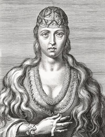 Prinsessan Jeanne av Portugal. Joana. Porträtt. av Unknown artist