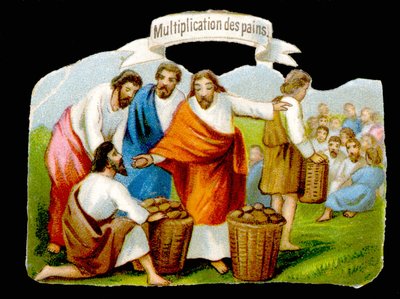 Förökning av bröd. 1800-talets kromolitografi av Unknown artist