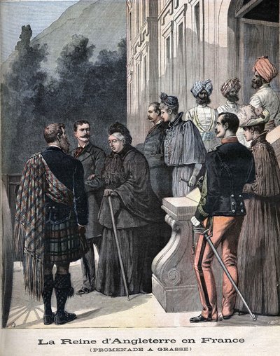 Drottning Victoria i Grasse, Frankrike i april 1891 av Unknown artist