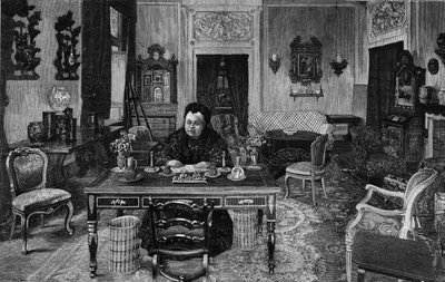 Drottning av England Victoria på Villa Palmieri i Florens 1893. av Unknown artist