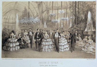 Quest for the poor at the Winter Garden (social bal) av Unknown artist