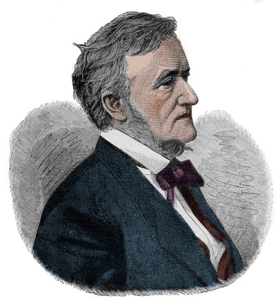 RICHARD WAGNER (1813-1883) Engelsk kompositör - gravyr av Unknown artist