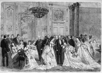 Mottagning av republikens president Adolphe Thiers i Palais de l