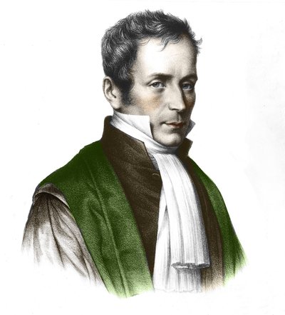 René Théophile Hyacinte Laënnec (1781-1826), fransk läkare av Unknown artist