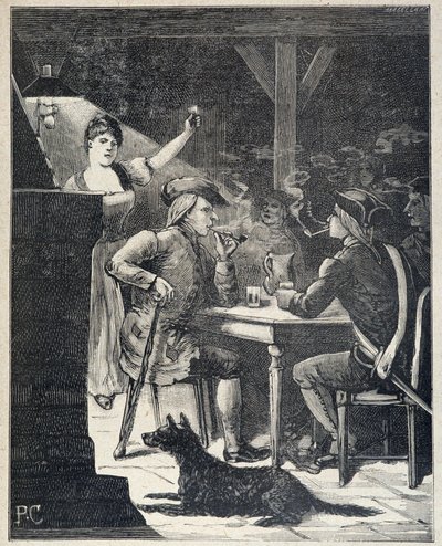 Repere mal fame i Cartridge King of the Bandits, populär roman från slutet av den 19:e av Jules de Grandpre. av Unknown artist