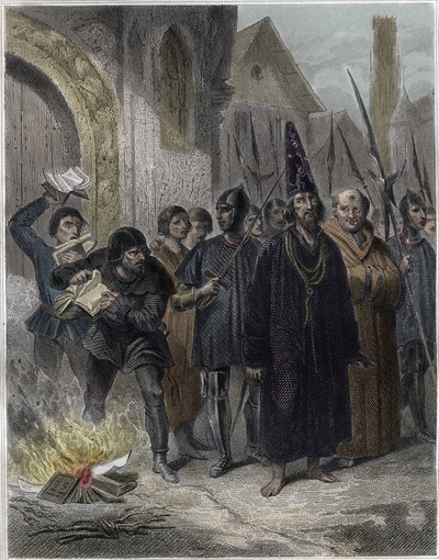 "" Representation av Jan Hus (eller Jean Huss av Unknown artist