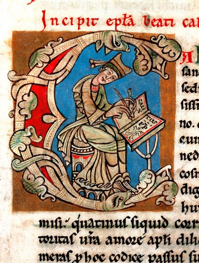 Representation av påven Saint Calixte II (Gui av Bourgogne, på italienska Guido dei Conti di Borgogna, Callisto II av Unknown artist
