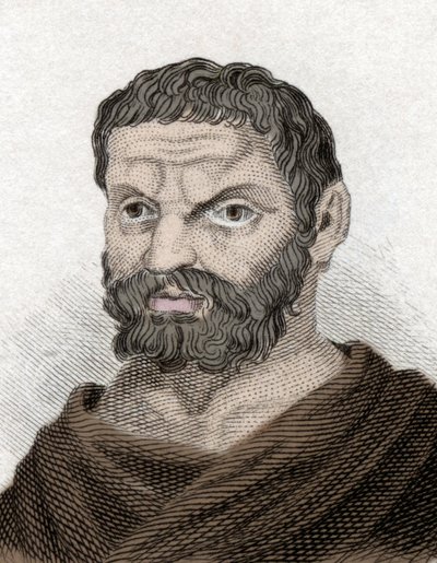 Representation av Thales de Miletus av Unknown artist