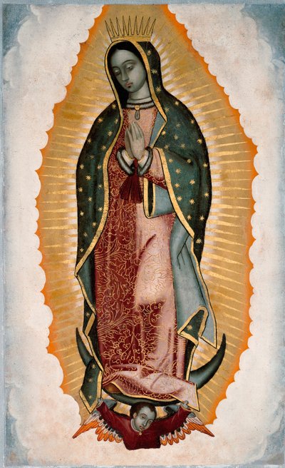 Representation av Jungfrun (eller Vår Fru) av Guadalupe av Unknown artist
