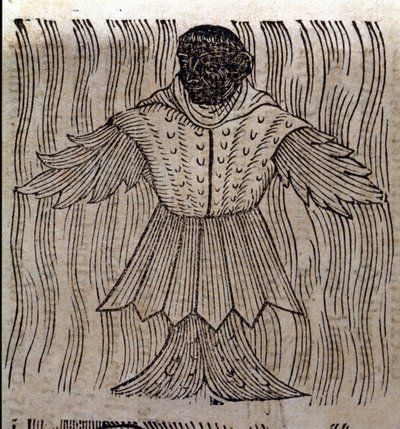 Representation av havsmunken, imaginära fiskar och marina monster. Gravyr från "Prodigiorum ac ostentorum chronicon" av Conrad Lycosthenes (Konrad Wolffhart av Unknown artist