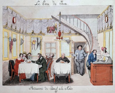 Restauranghallen "" Beef in Fashion"" v. 1820 av Unknown artist